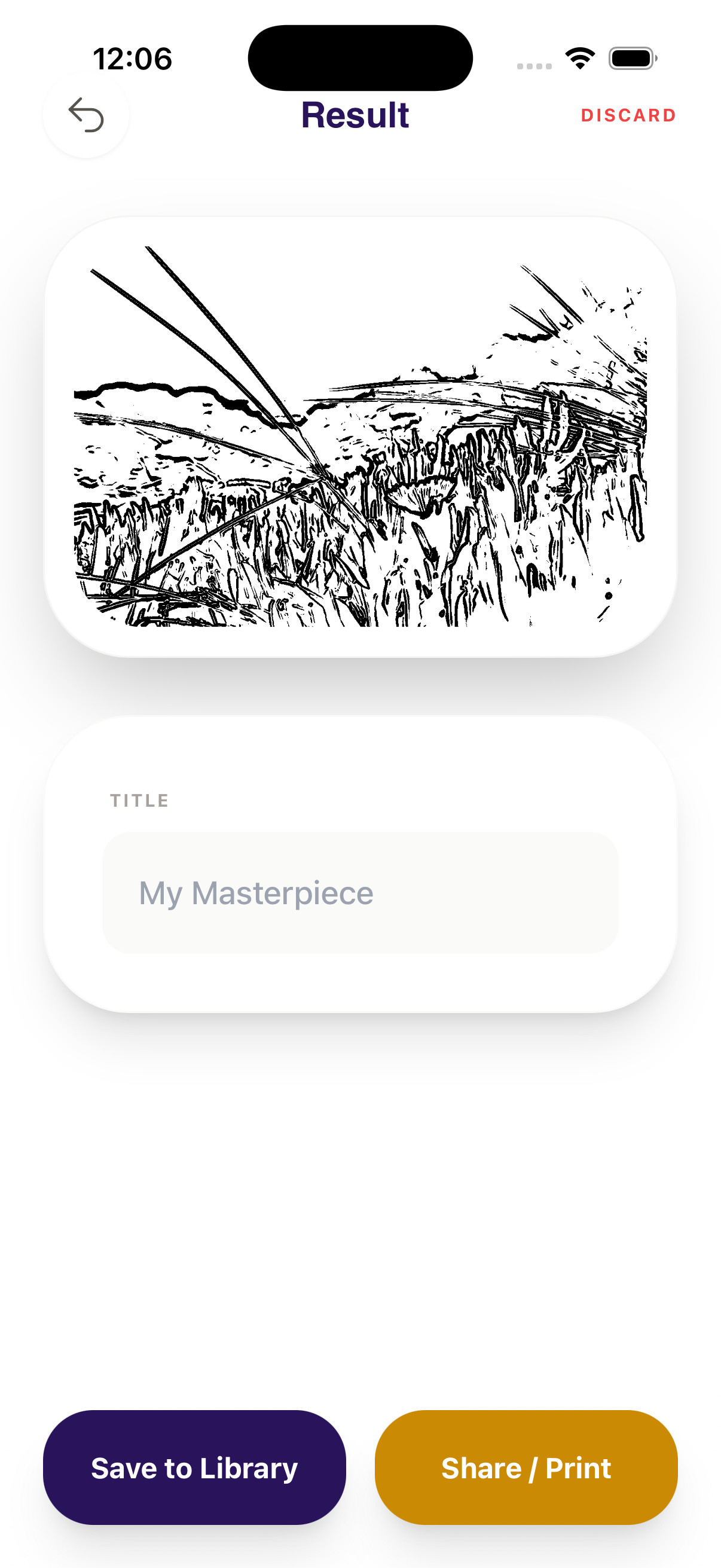 ColorMyPic result card with save name